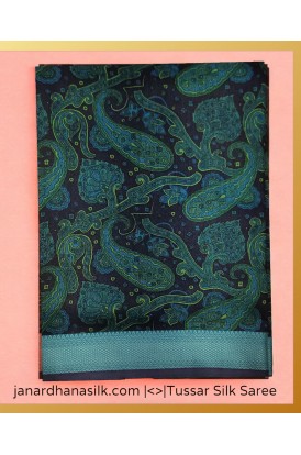 Exclusive Pure Tussar Silk Sar..