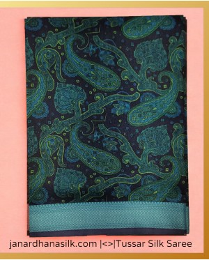 Exclusive Pure Tussar Silk Sar..