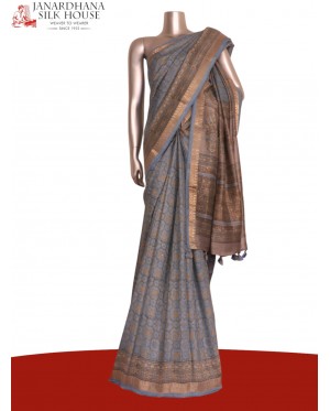 Exclusive Pure Tussar Silk Sar..