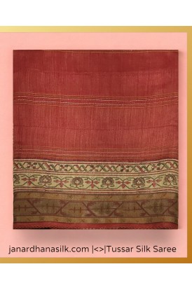 Exclusive Pure Tussar Silk Sar..