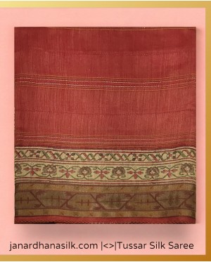 Exclusive Pure Tussar Silk Sar..