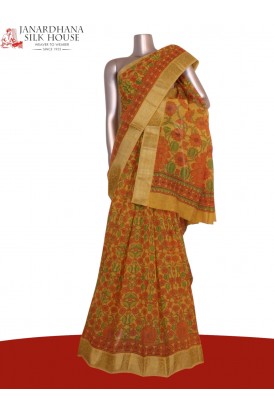 Printed Pure Cotton Saree..