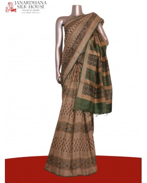 Exclusive Pure Tussar Silk Sar..