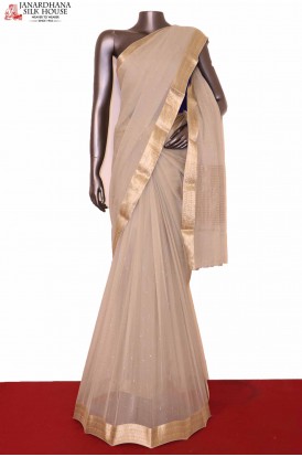 Designer Silk Chiffon Saree