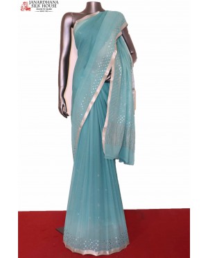 Designer Silk Chiffon Saree..