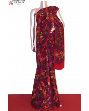 Printed Crepe Silk Sarees..