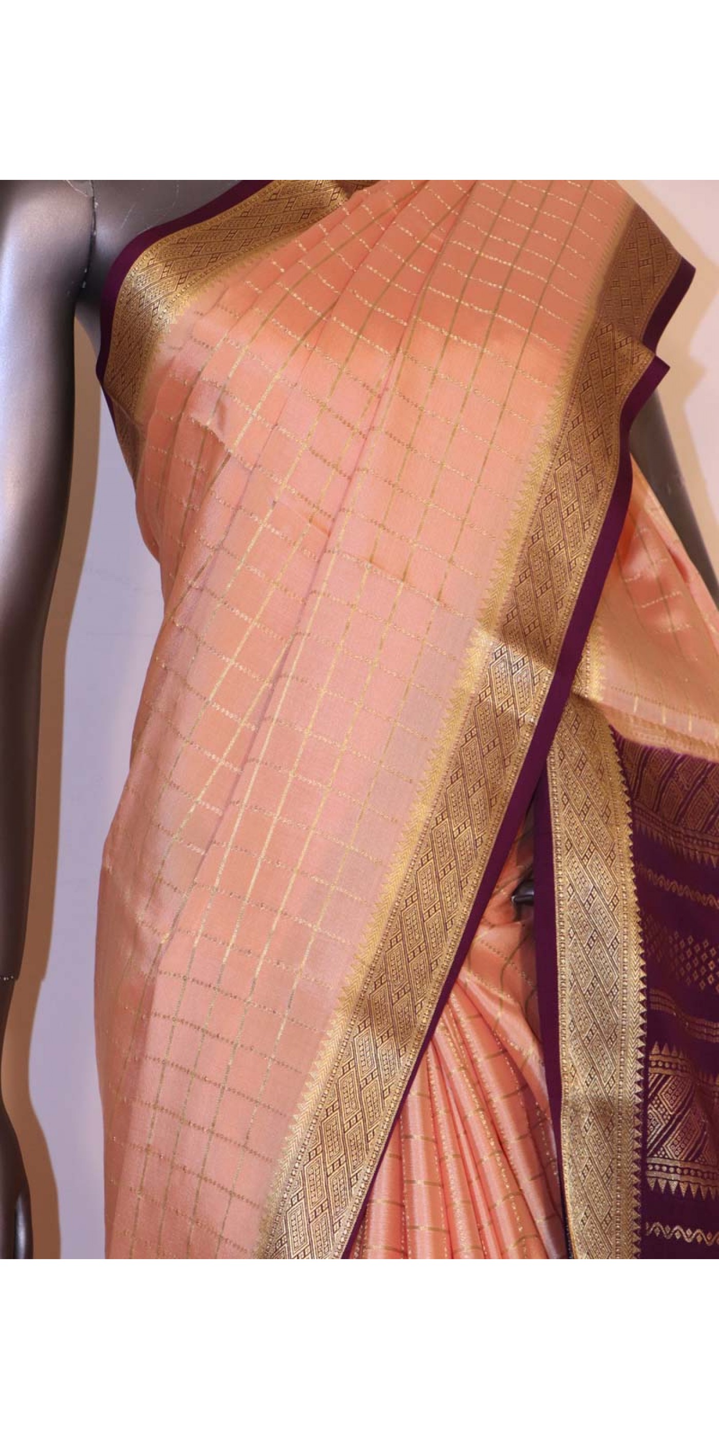 100gm Thickness Pure Mysoore Silk Saree – FashionVibes