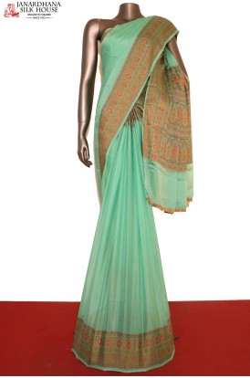 Exclusive Thread Weave Pure Crepe Silk Saree