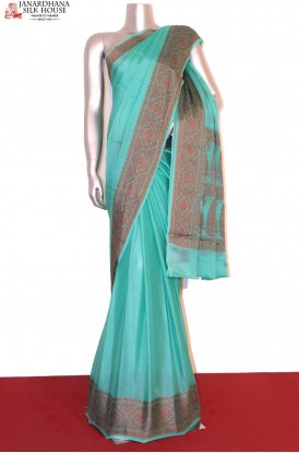 Exclusive Thread Weave Pure Crepe Silk Saree