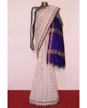 Handloom Checks Pure Cotton Sa..