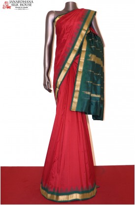 Classic Temple South Silk Saree