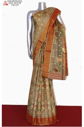 Exclusive Handloom Ikat Patola Silk Saree