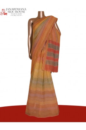 Pure Colorful Soft Tussar Silk Saree