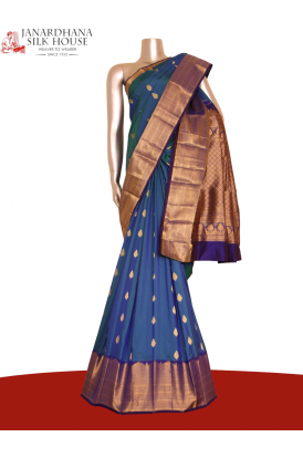 Traditional Grand Wedding South Silk Saree