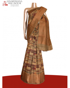 Designer Pure Tussar Silk Sare..