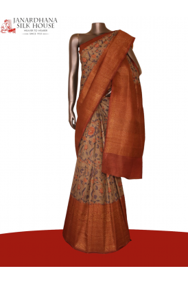 Designer Pure Tussar Silk Saree