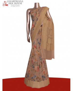 Pure Floral Georgette Silk Sar..