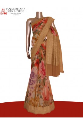 Grand Designer Georgette Silk Saree