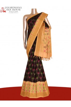 Designer Exclusive Handloom Ikat Soft Silk Saree