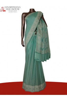 Thread Weave Pure Crepe Silk Saree