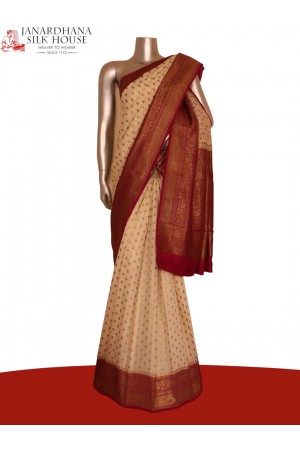 Handloom Pure Moonga Tussar Silk Saree