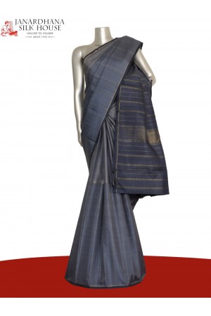 Pure Handloom Half & Half Kanjeevaram Silk Saree