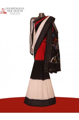 Exclusive Handloom Ikat Patola Silk Saree