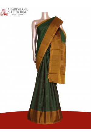 Pure Handloom Veldhari Zari Kanjeevaram Silk Saree