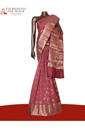 Exclusive Meenakari Pure Moonga Tussar Silk Saree