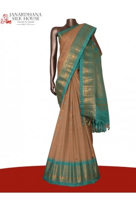 Traditional Temple Handloom Gadwal Silk Cotton Saree