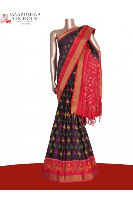 Designer Exclusive Handloom Ikat Soft Silk Saree