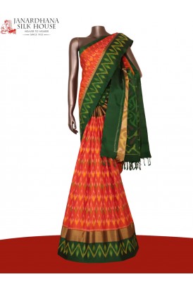 Designer Exclusive Handloom Ikat Soft Silk Saree