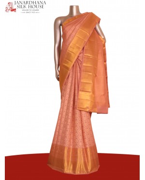 Pure Handloom Gold Silver Kanj..