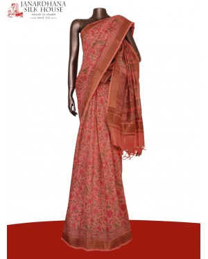 Pure Floral Tussar Silk Saree..