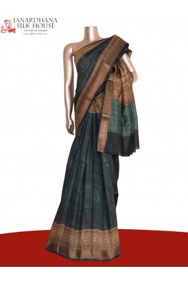 Pure Floral Tussar Silk Saree..