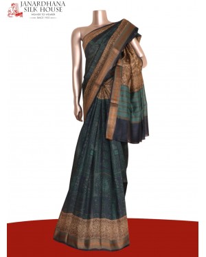 Pure Floral Tussar Silk Saree..