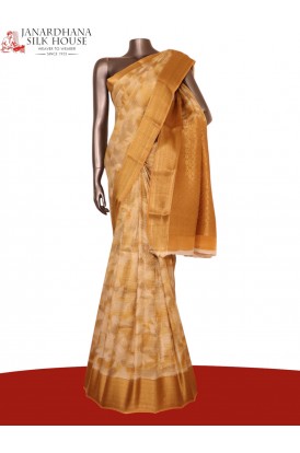 Pure Shaded Brocade Zari Crepe Silk Saree