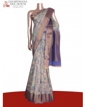 Pure Shaded Brocade Zari Crepe..