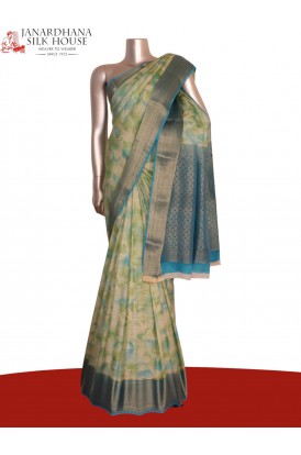 Pure Shaded Brocade Zari Crepe Silk Saree