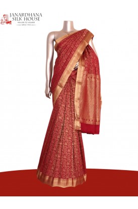 Pure Brocade Zari Crepe Silk Saree