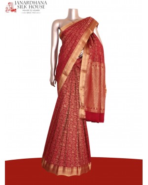 Pure Brocade Zari Crepe Silk S..