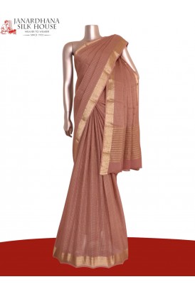 Pure Checks Zari Georgette Silk Saree