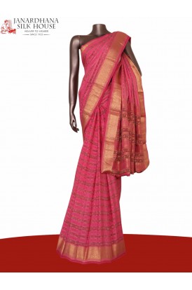 Floral Pure Crepe Silk Saree..