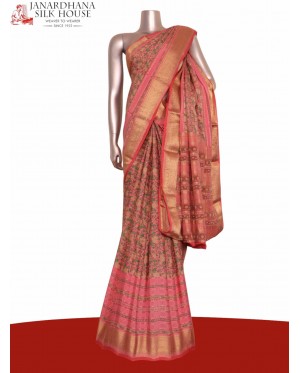 Floral Pure Crepe Silk Saree..