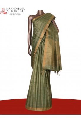 Handloom Pure Tussar Silk Saree