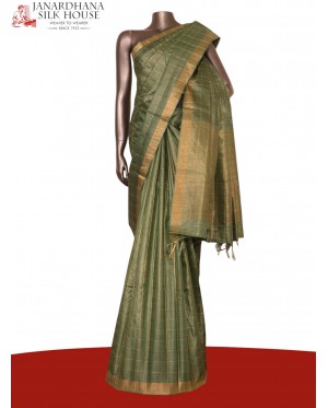 Handloom Pure Tussar Silk Sare..