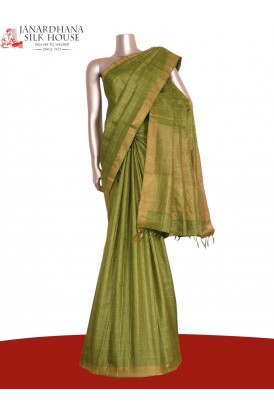 Handloom Pure Tussar Silk Saree