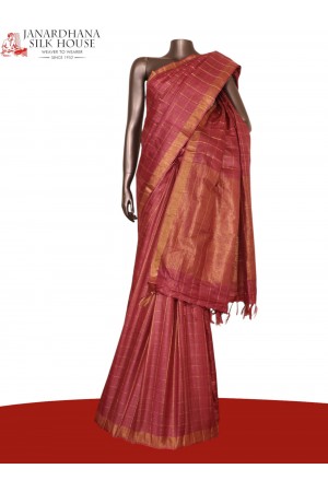 Handloom Pure Tussar Silk Saree