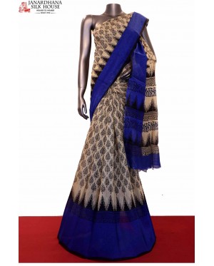 Party Wear Printed Pure Tussar..