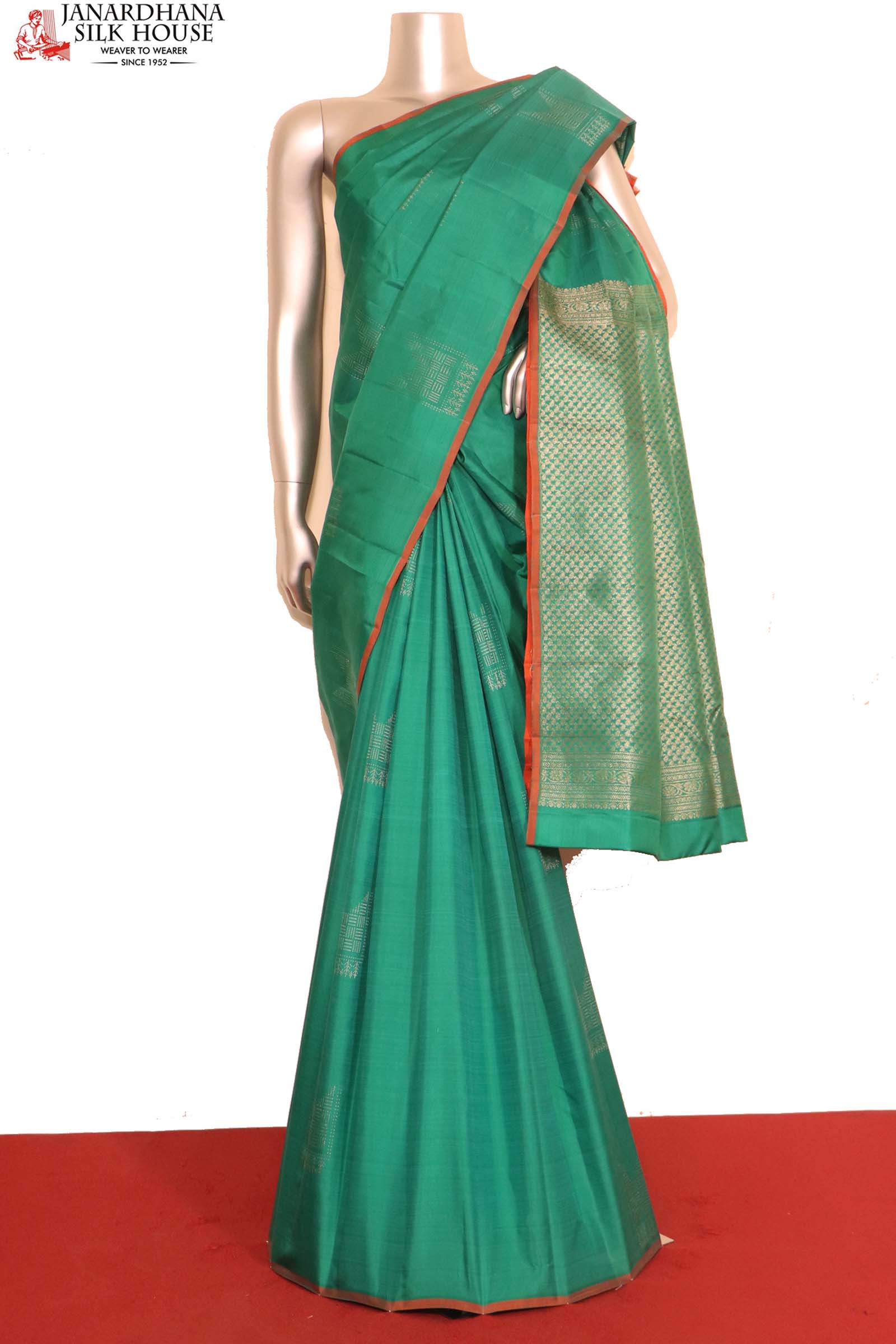 Designer Pure Kanjivaram Silk Saree – FashionVibes